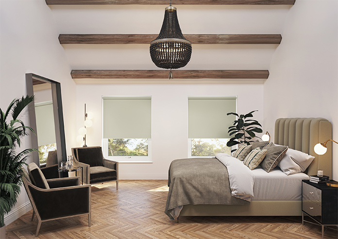 Trinity (FR Blackout), Rice Paper - Twist&Fit Roller Blind - Image 8